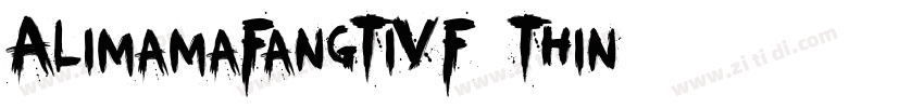 AlimamaFangTiVF Thin字体转换